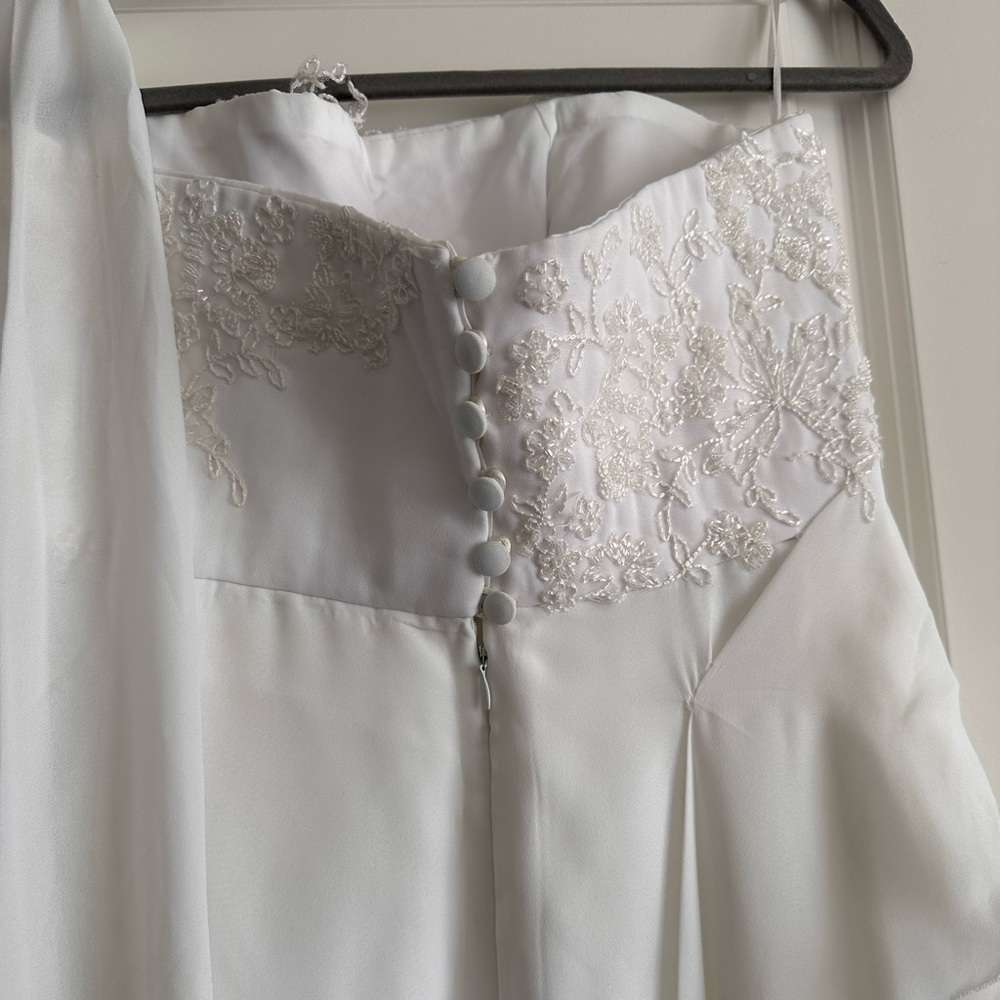 White Embellished Dress - Picture 5 of 5